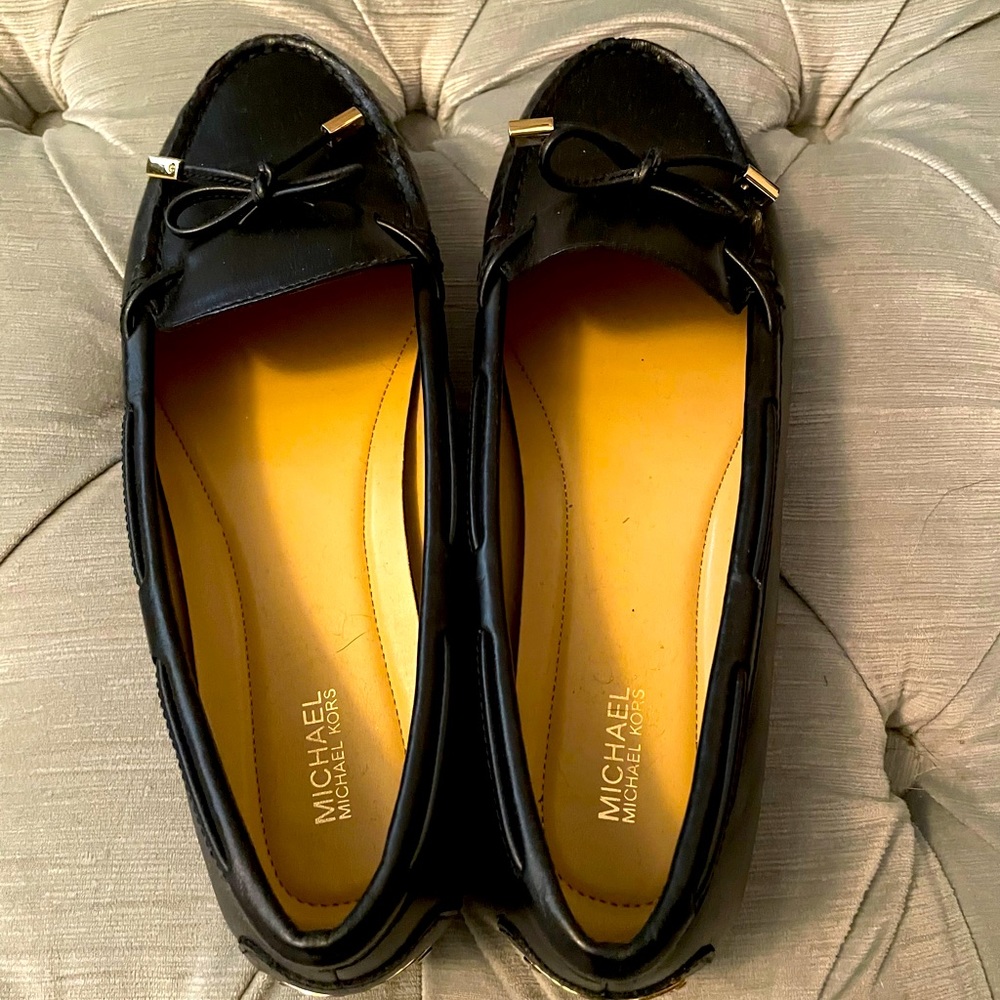 Michael Kors black moccasin loafers, NWOT, 10